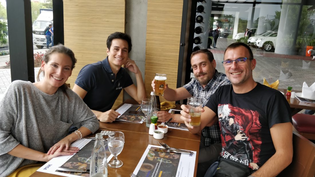 Monica Valle, Enrique Serrano, David Marugan y Yago Hansen